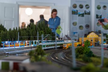 Modelové kolejiště v Blatském muzeu